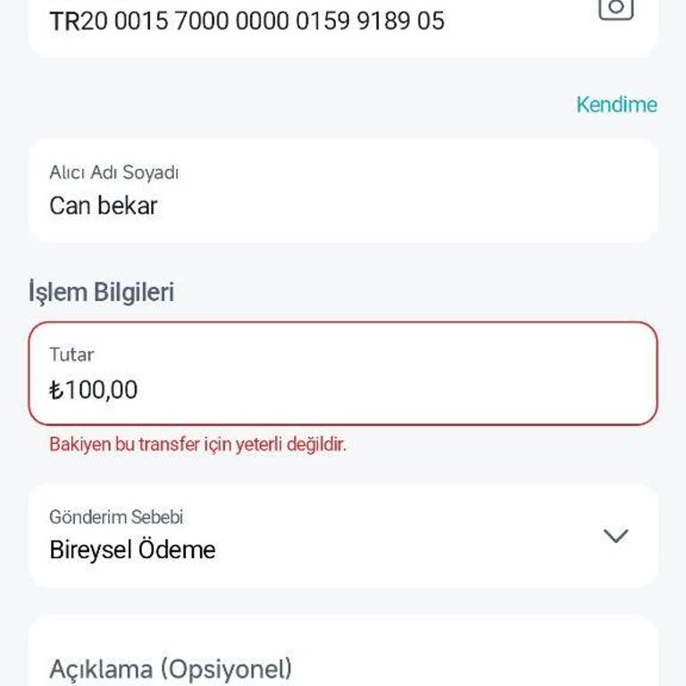 Paycell Kartımda Bakiye Olmasına Rağmen IBAN Transferi Yapılamıyor