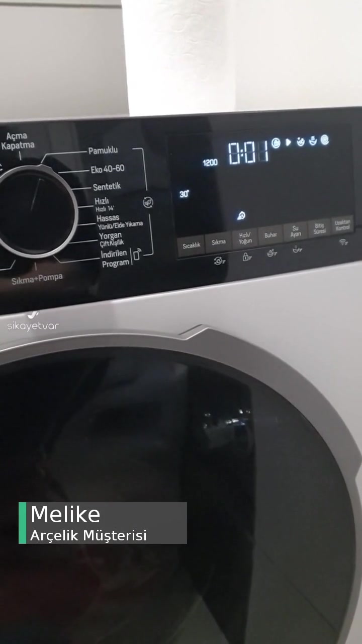 Arçelik 12140 Mx Çamaşır Makinesi Sıkma Yapmıyor, Ürünü İade Almıyor videonun kapak resmi