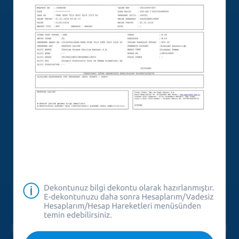 Havale İşlemi Dinamikpay Hesabına Yansımadı Ve Destek Alamadım