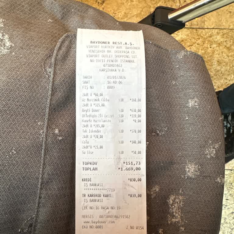 Soğuk Ortam Ve İlgisiz Personelle Lezzetsiz Döner