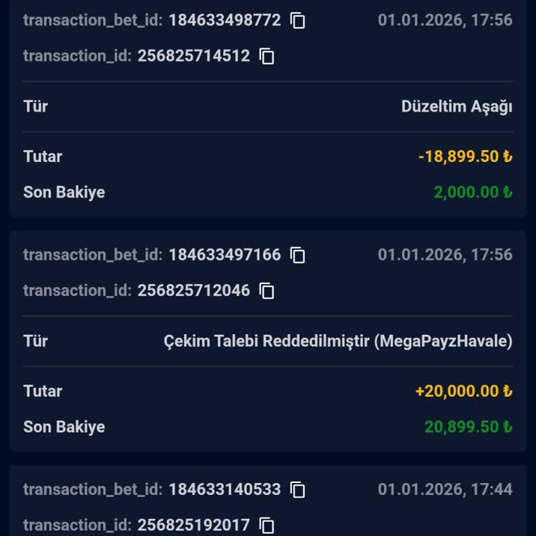 Bovbet Hesabımdan Haksız Şekilde Silinen 20.000 TL Bakiyenin İadesi Talebi