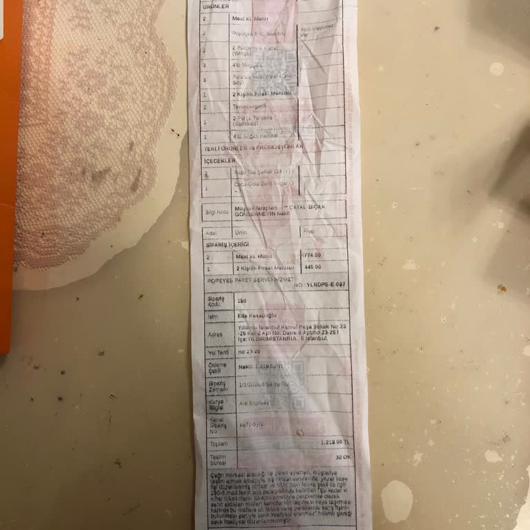 Eksik Gelen Menü İçin İade Talebi Ve Destek Eksikliği