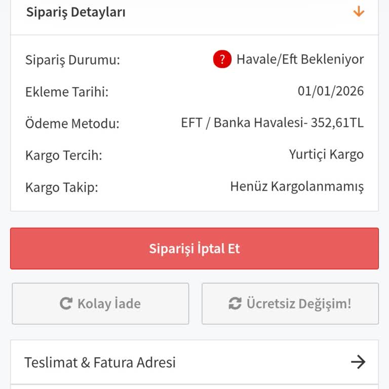 Sendyhome Sipariş Ücretinin İadesi Ve Teslim Edilmemiş Çalışma Masası