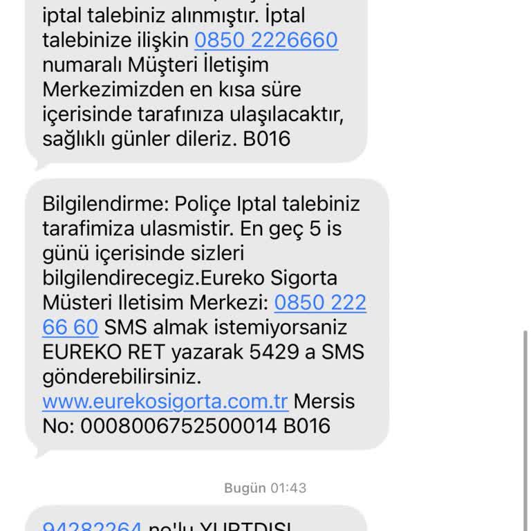 Cayma Hakkımı Kullanamıyorum, Poliçe İptali Ve İade Talebim Yanıtsız