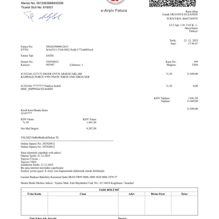 Rampage Force V995 Oyunlarda Tanınmıyor Ve Yazılım Desteği Yok