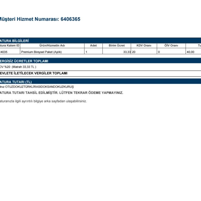 Muud Premium Ücretsiz Deneme Sonrası Yetkisiz 40 TL Ücretlendirme Ve İptal Talebi