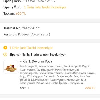 Teslimat Gecikmesi, Yanlış Ürün Ve Canlı Destek Sorunu