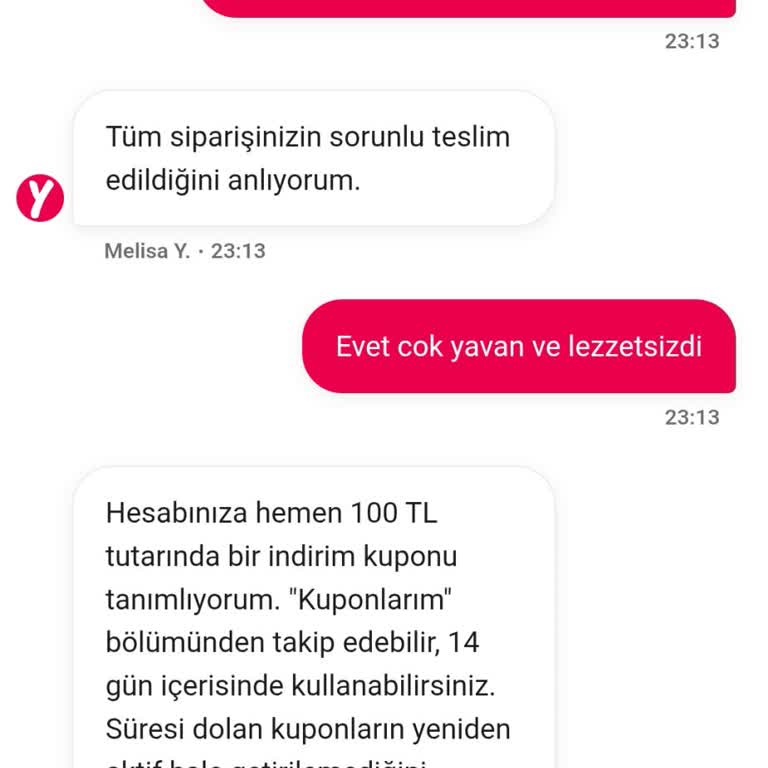 İl Forno Siparişinde Soğuk Ve Çiğ Ürünler, Yanıltıcı İade Teklifi