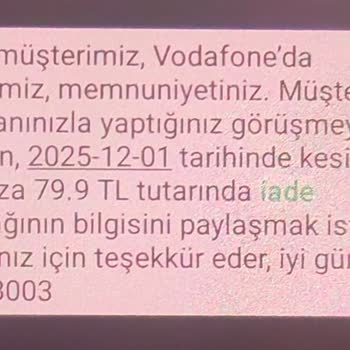 Vodafone Premium Üyeliği Nedeniyle Faturada Haksız Artış Ve Düzeltme Talebi