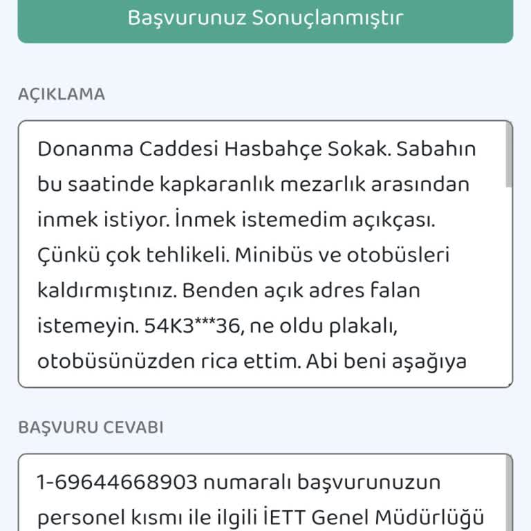 İstanbul Büyükşehir Belediyesi Hayati Tehlike, Acil Müdahale Edin Lütfen