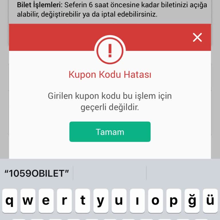 Kupon Kodu Ve Akbank İndirimi Uygulanmadı