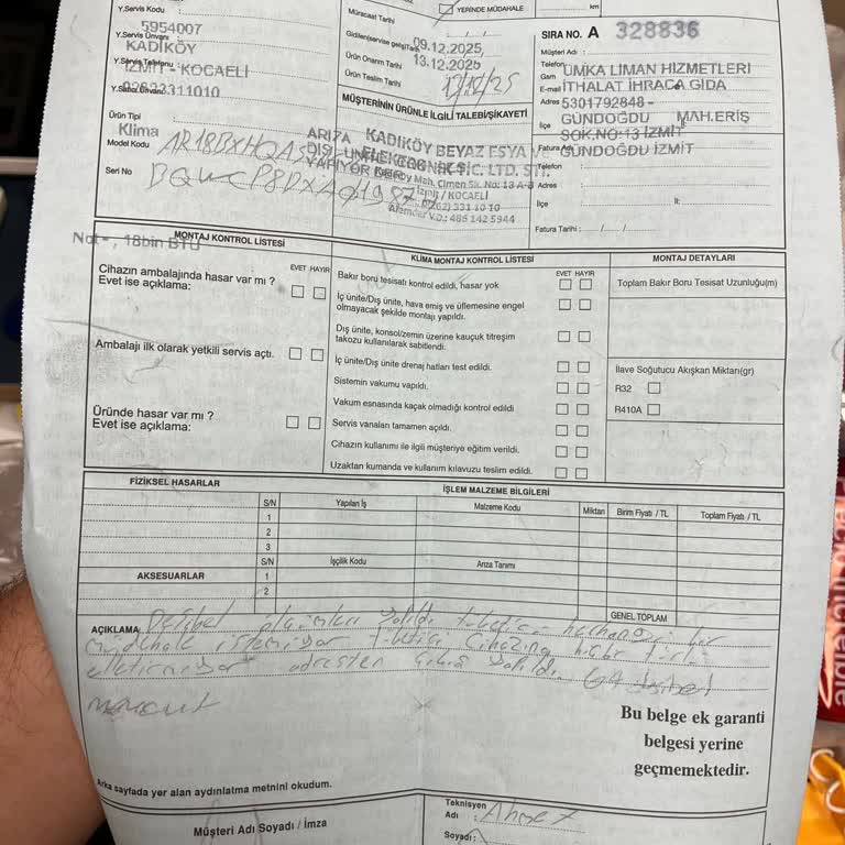 Aşırı Gürültülü Samsung Ar18 Klimanın Dış Ünitesi Değiştirilmesi Gerekiyor