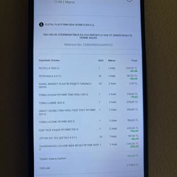 Migros Sanal Market’te Kısa Son Kullanma Tarihli Kaşar Peynirine Şikayet