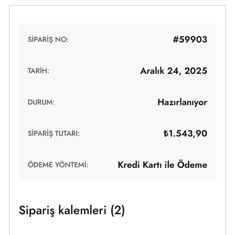 Sipariş Kargo Bilgisi Eksikliği Ve Cevapsız İletişim