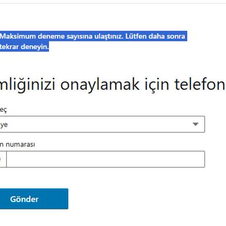 Maksimum Deneme Sayısına Ulaştım, LinkedIn Hesabım Erişilemiyor