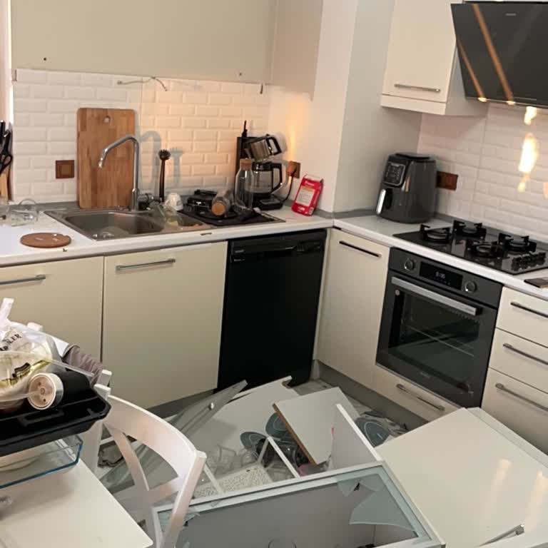 Mutfak Dolabı Çökmesi Yüz Bin TL Zarar Ve Çocuk Güvenliği Tehlikesi