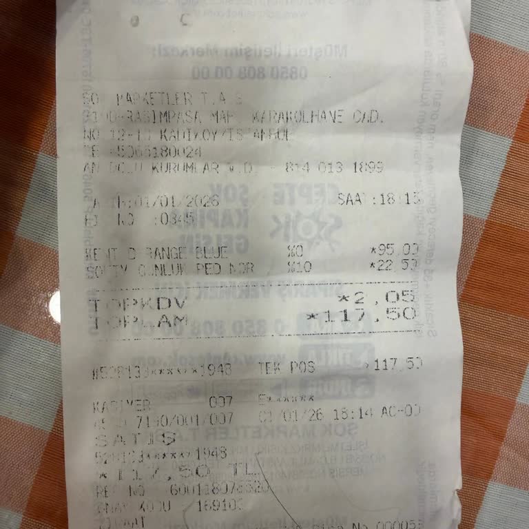 Kasa Fişlerinin Silik Çıkması Ve Fiş Yazıcısının Acilen Değiştirilmesi Talebi