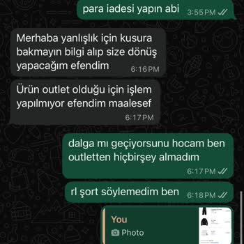 Eksik Şort Ve Yanlış Ürün, Cevapsız İletişim