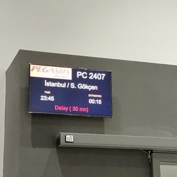 Pegasus Uçuşunun Uzun Gecikmesi Ve Bilgilendirme Eksikliği!