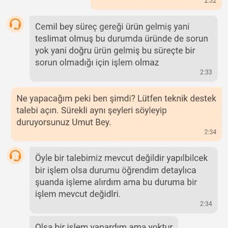 Yanlış Sipariş İptal Edilemedi, 219,99 TL İade Talebi