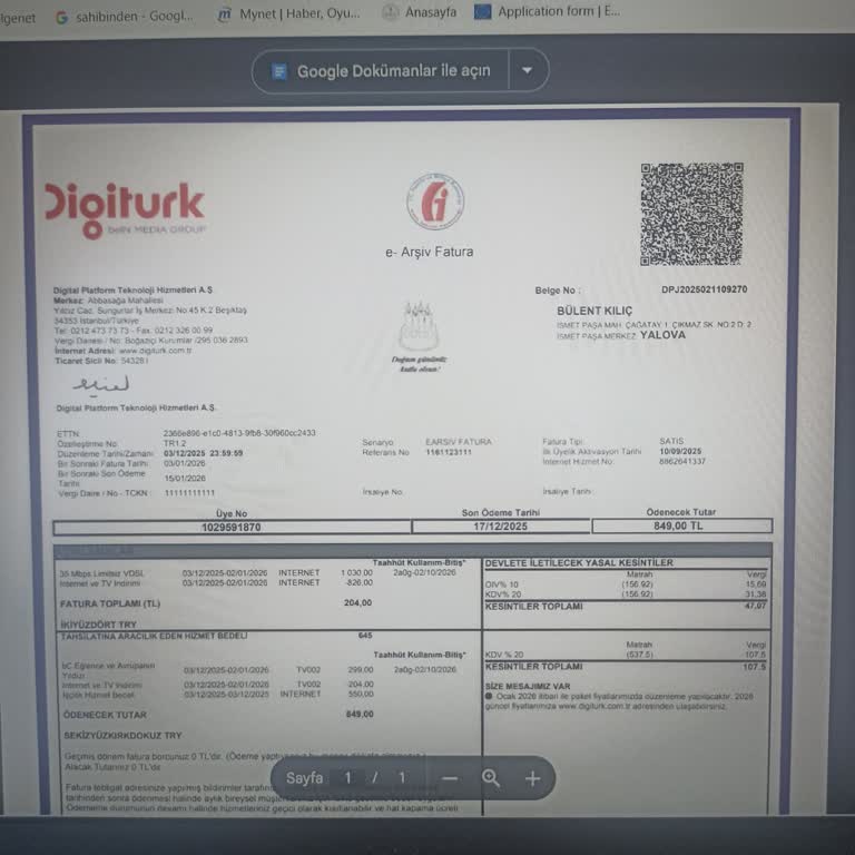 Digiturk Internet Kesintileri Ve Haksız Faturalar