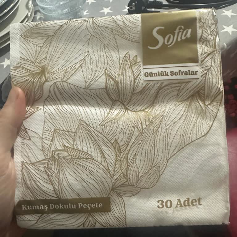 Ambalaj Deseni Yanıltıyor Peçeteler Düz Beyaz Hayal Kırıklığı