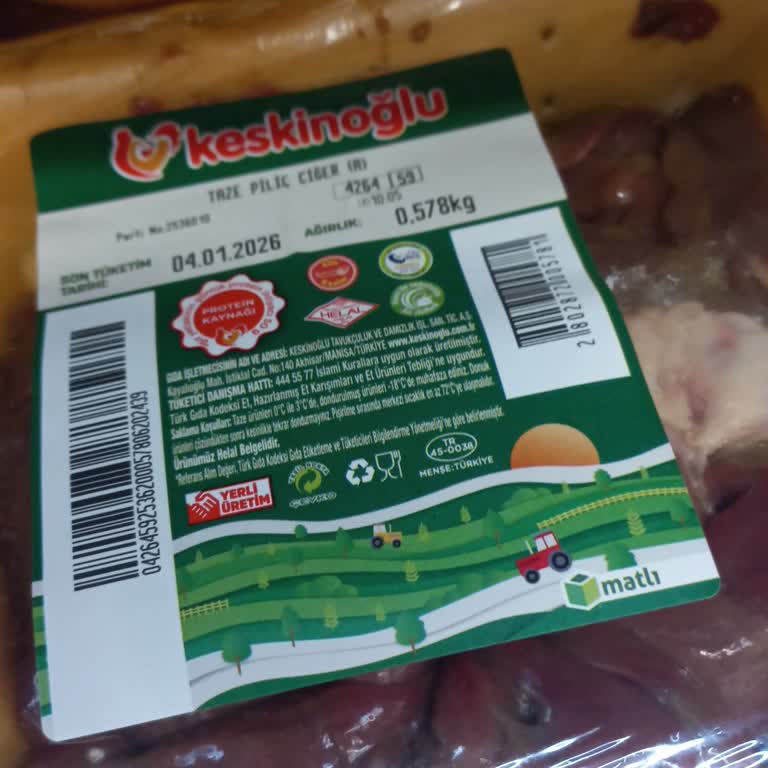 Keskin Oğlu Tavuk Ürünün Son Kullanma Tarihi Geçmiş Gıda Güvenliği Tehlikesi
