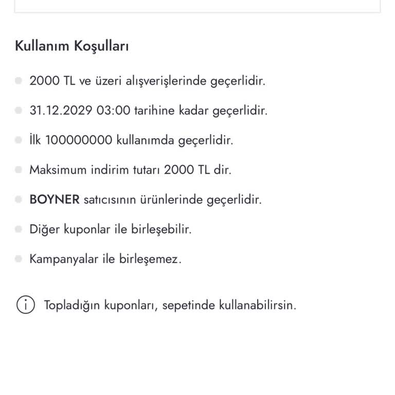 Boyner Bonusunu Kullanamadım, Kampanya Haksızlığı