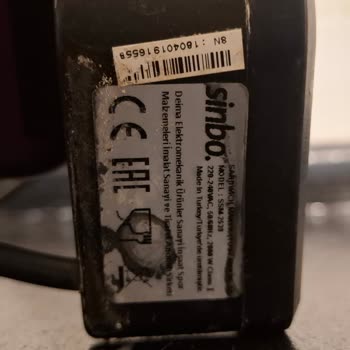 Kısa Sürede Pas Tutan Sinbo Tost Makinesi İçin Değişim Talebi