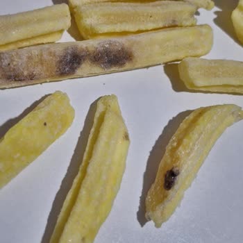 Feast Dondurulmuş Patates Ürününün Küflü Ve Siyah Noktalarla Bozulması