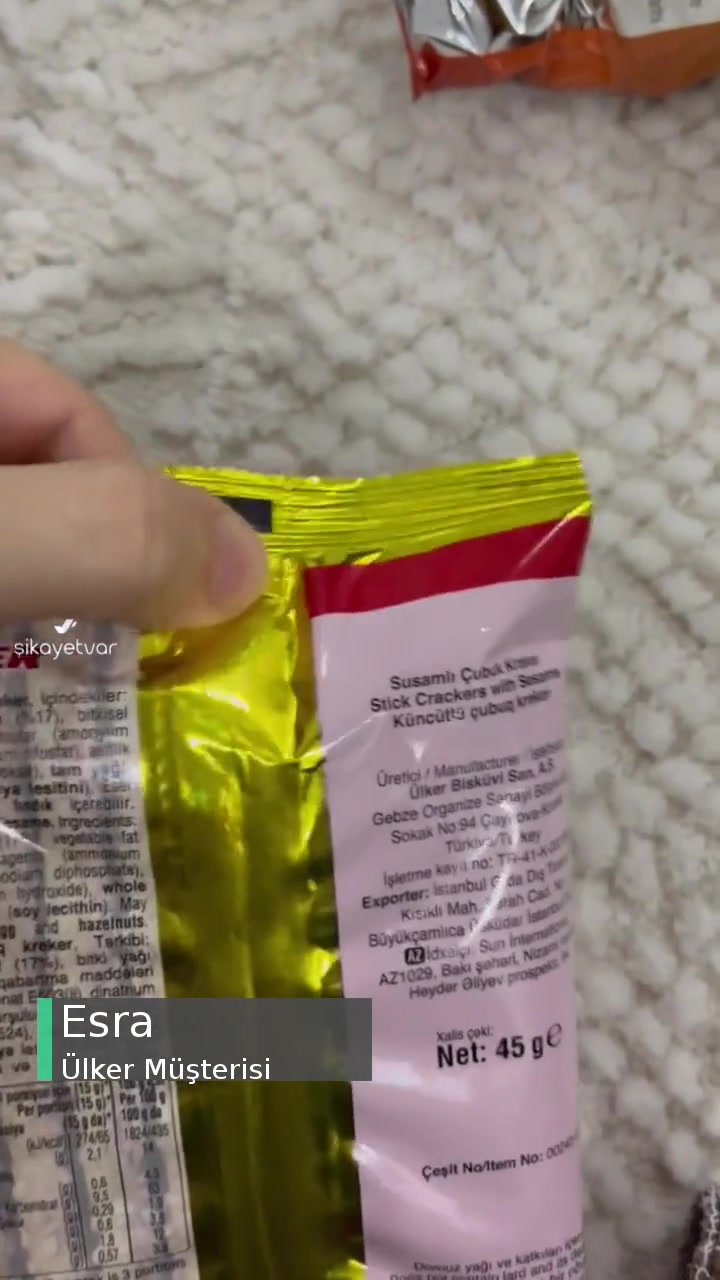 Ülker Ambalajı Açılmayacak Şekilde Yapılmış Ve Bir Kısmı Mevcut Değil videonun kapak resmi