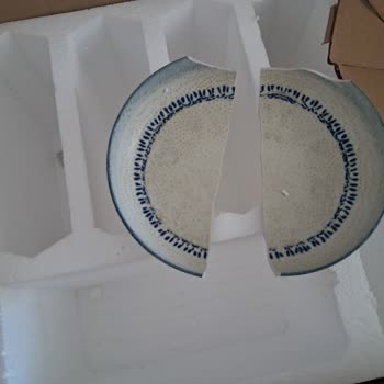 Kırık Gelen Tabak İçin Ücretsiz Değişim İsteği