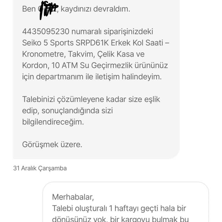 İade Reddi Ve Başkasına Ait Kargo Teslimatı