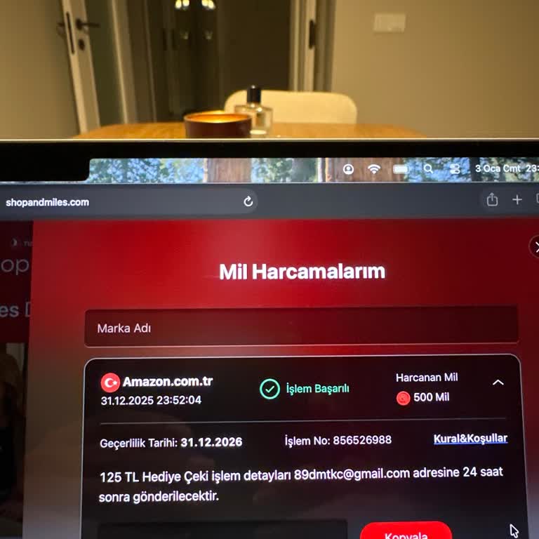 Shop&Miles Amazon Hediye Çeki Gelmedi Ve Müşteri Hizmetinden Yardım Alamıyorum