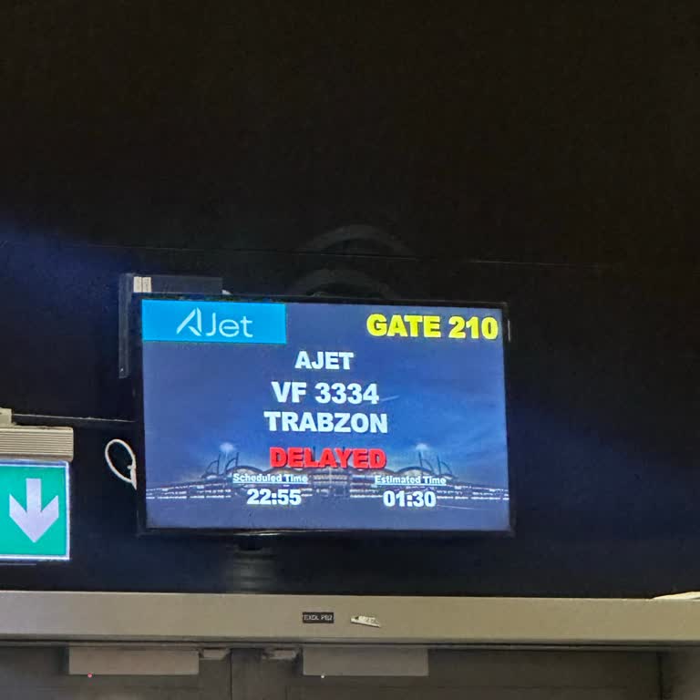 Ajet’in Trabzon Hatlarında Sistematik Rötarlar Yolcuları Mağdur Ediyor