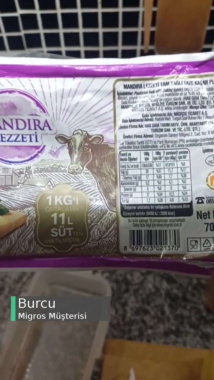 Migros Mandira Lezzeti Küf Sorunu videonun kapak resmi