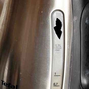 Paslanmaz Çelik Çay Setinin Su Seviyesi Gösterge Camı Kırıldı Ve Yedek Parça Temin Edilemiyor