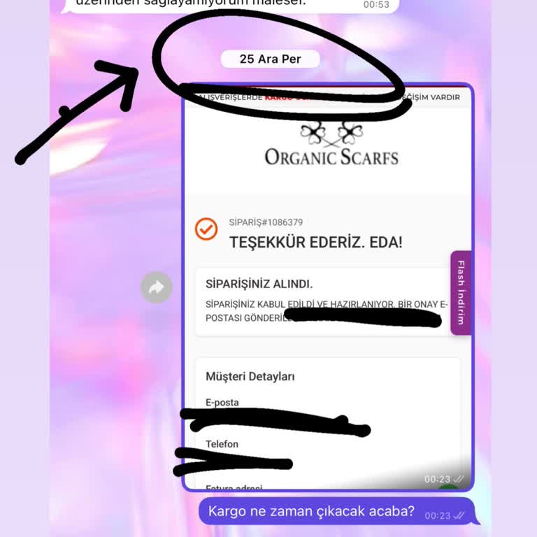 Sipariş Kargoya Verilmedi Ve İade Talebi