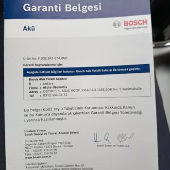 Garanti Kapsamındaki Arızalı Akü İçin Şirketin Süreci Uzatması Ve Ek Ücret Talebi