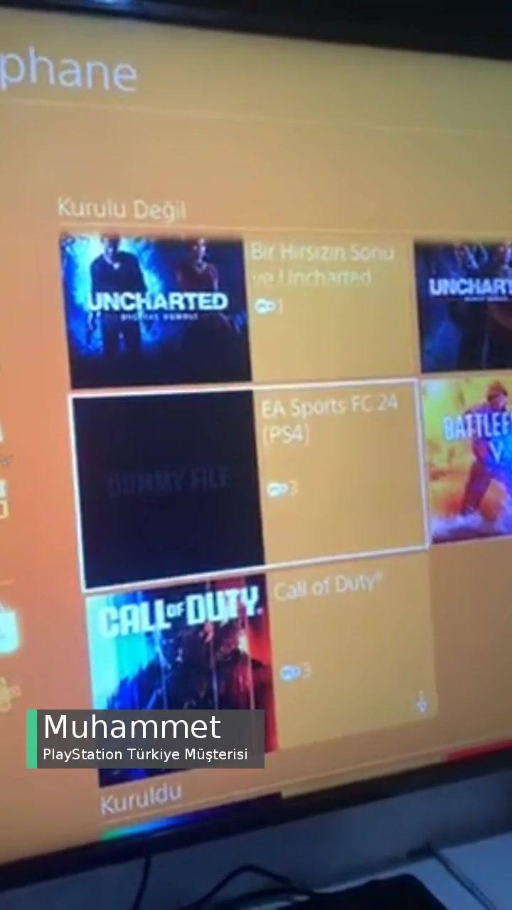 PlayStation Türkiye Kütüphanemdeki Oyunda Dummy File Yazıyor Ve İndiremiyorum! videonun kapak resmi