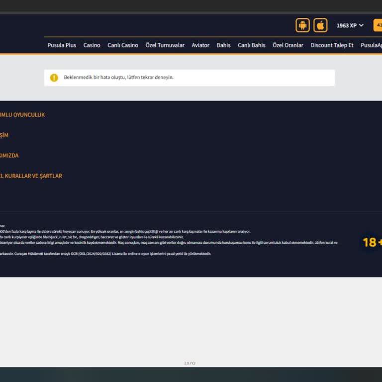 Pusulabet Çekim Talebinin İptal Edilmesi ve Hesabın İncelemede Bloke Olması