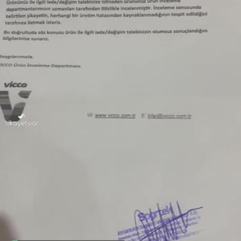 Vicco Pişmanlıktır!