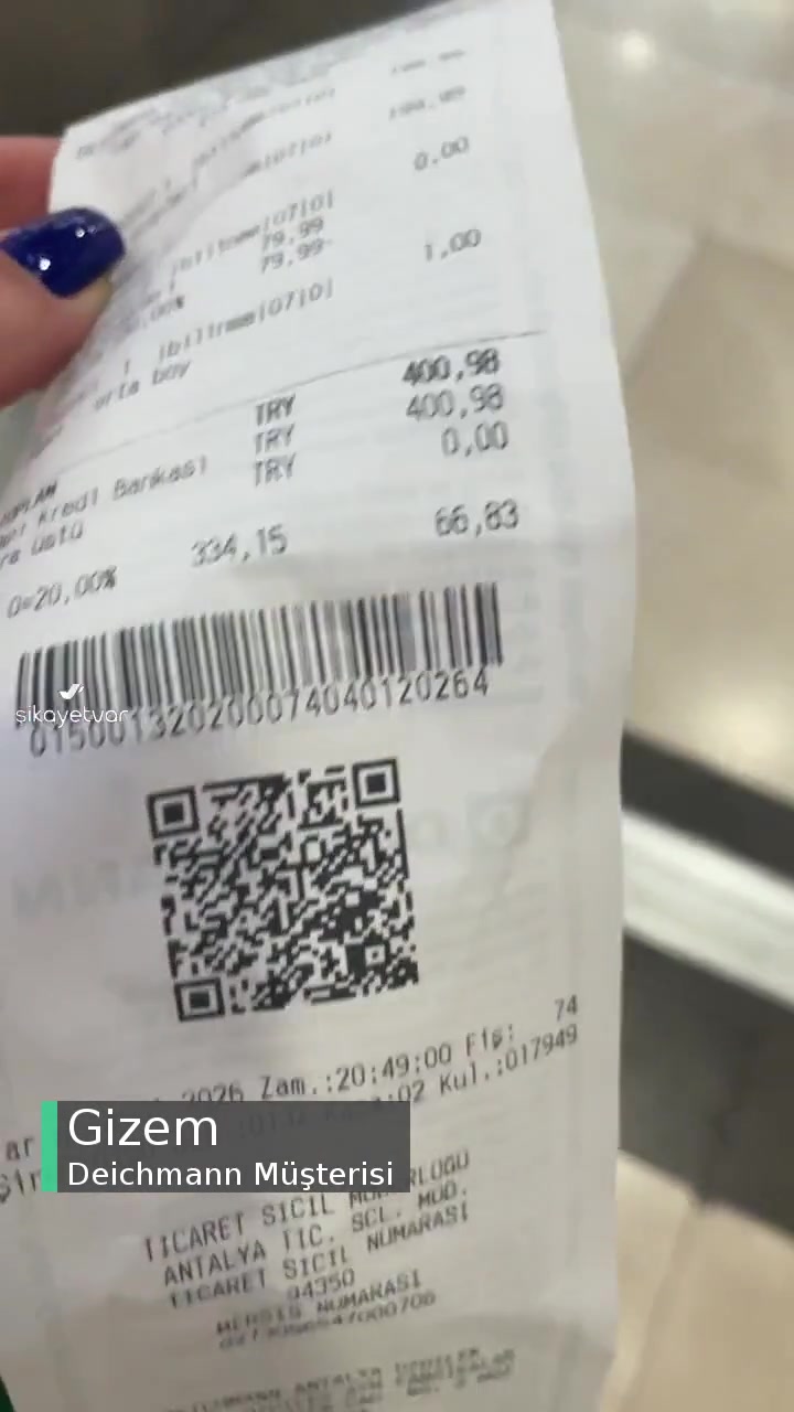Deichmann İade Almıyor videonun kapak resmi
