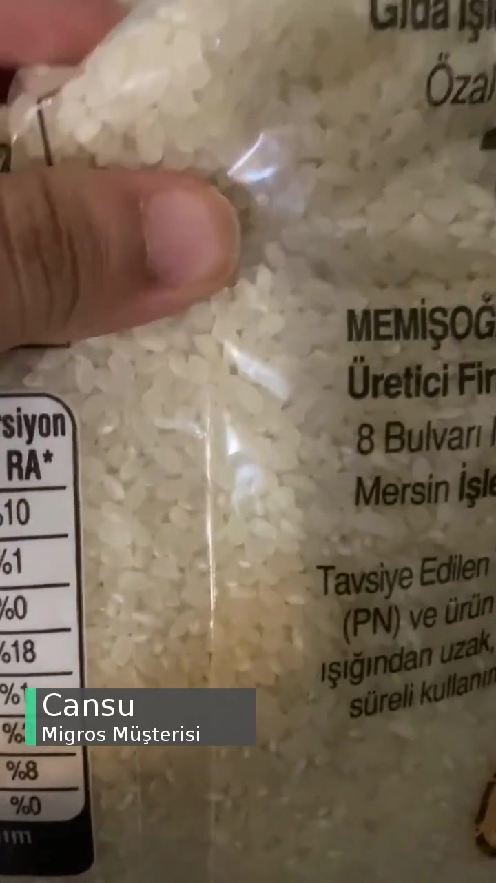 Migros'tan Alınan Pirinç videonun kapak resmi