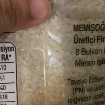 Migros'tan Alınan Pirinç