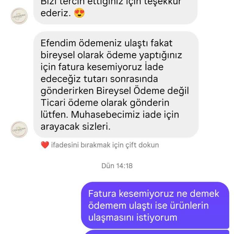 Ürün Teslimatı ve İade Talebi