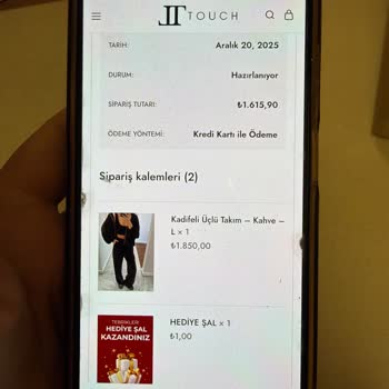 Touchipek Siparişimin Kargolanmaması Ve İptal İadesi