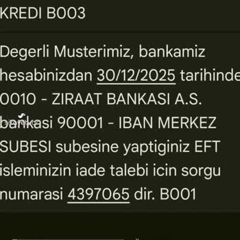 Yapı Kredi Bankası İade Talebi!