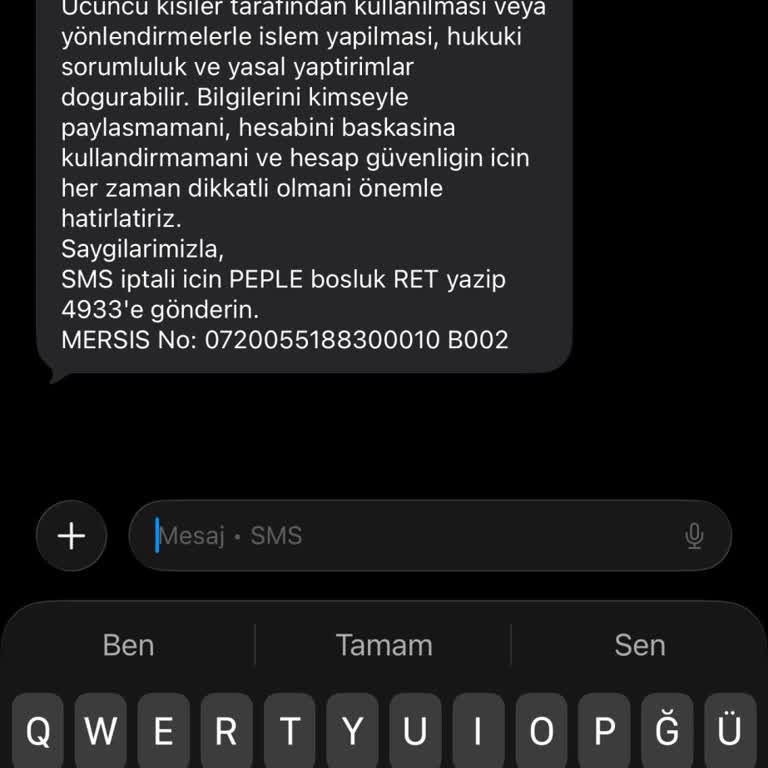 Pep'ten Gelen Yetkisiz SMS'ler Ve Kişisel Veri Güvenliği Endişesi