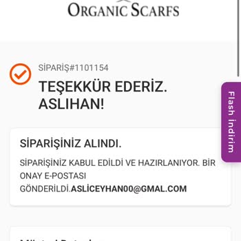 Kargo Gecikmesi Ve Sürekli Oyalama Organik Scarfs Siparişimin İptali Ve İadesi Gerekiyor